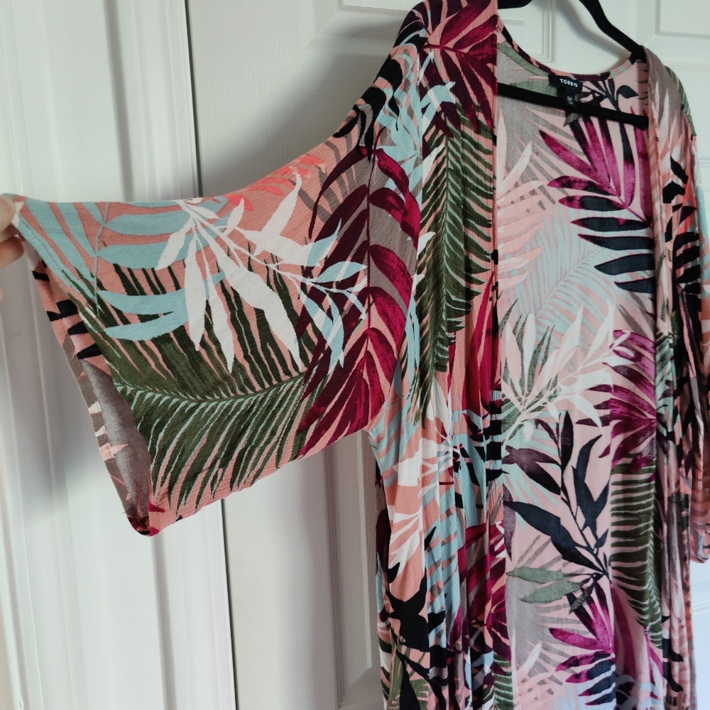 Torrid tropical duster- size 3/4